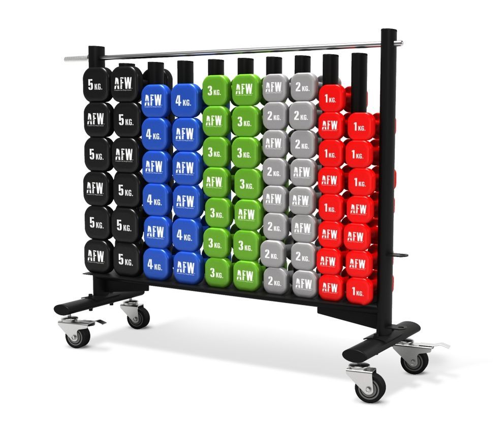 Rack mancuernas vinilo 10L